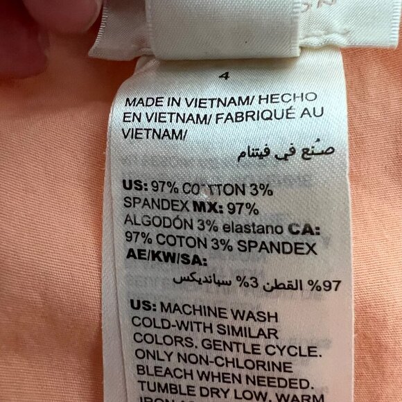 Chico’s Women’s Cropped Pants Orange Sherbet Size XXL Pockets - Picture 9 of 9